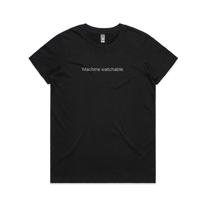 Machine watchable. Tee